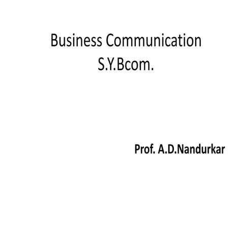 Business communication