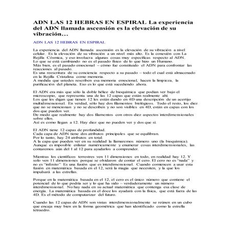 Taller de Activación de las 12 capas del adn | PDF