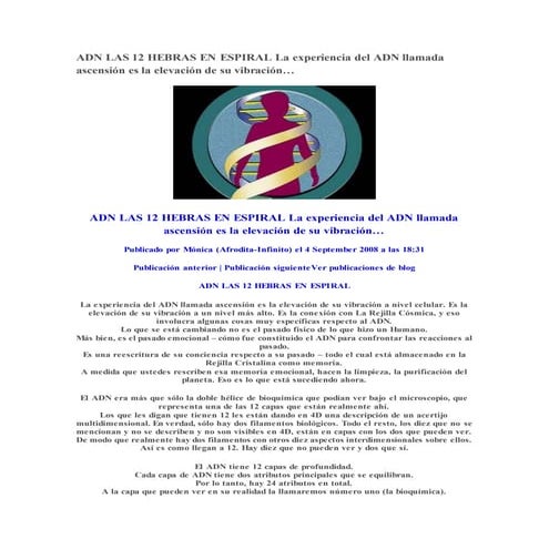 Taller de Activación de las 12 capas del adn | PDF