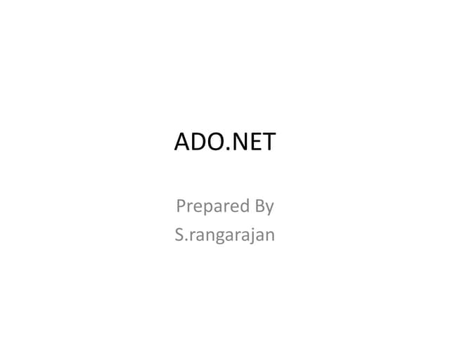 Ado.net
