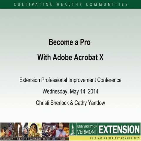 Adobe Acrobat Pro X - Extension 2014 Conference
