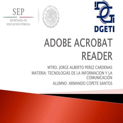 Adobe acrobat reader