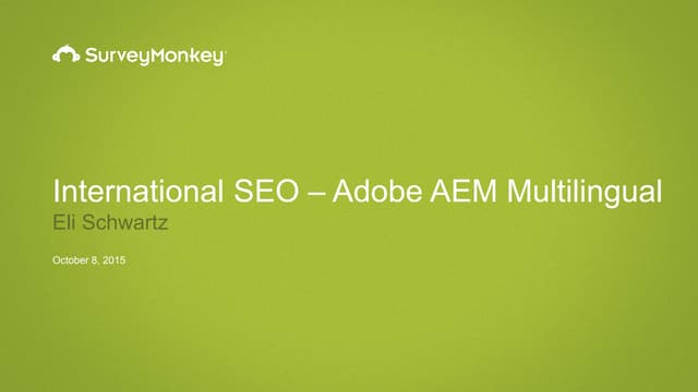 Adobe AEM - Global SEO