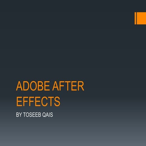 Adobe after effects