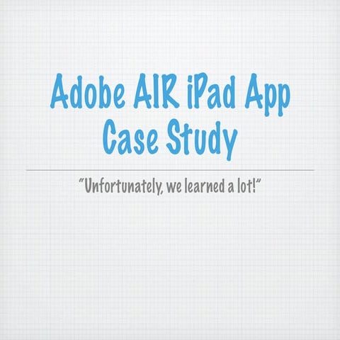 Adobe Air Application case study - nycoders.org 0509