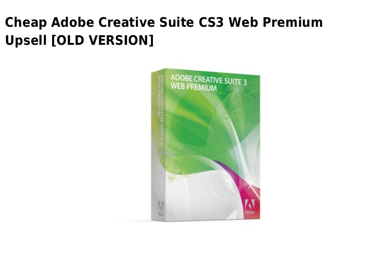 Creative Suite 3 Web Premium discount