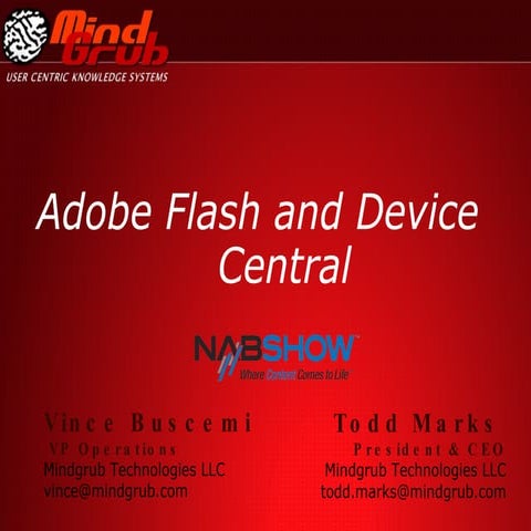 Adobe Flash and Device Central