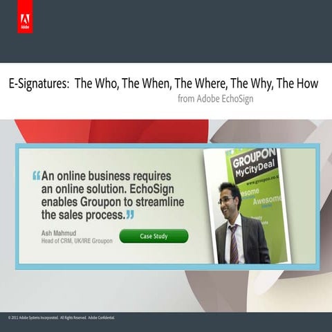 Echo Sign E-Signature User Guide - Sign in Seconds | PDF