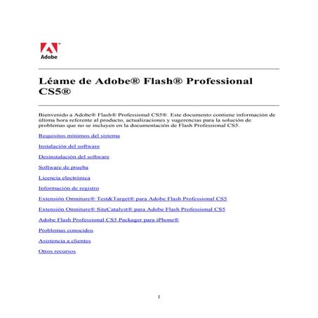 Adobe flash cs4 professional read me | PDF