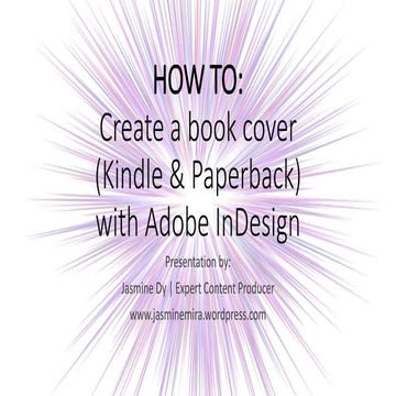 How to Create a Book Cover with Adobe InDesign