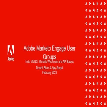 Adobe Marketo Engage Deep Dives: Using Webhooks to Transfer Data | PPTX