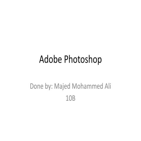 photoshop tutorial-majed2