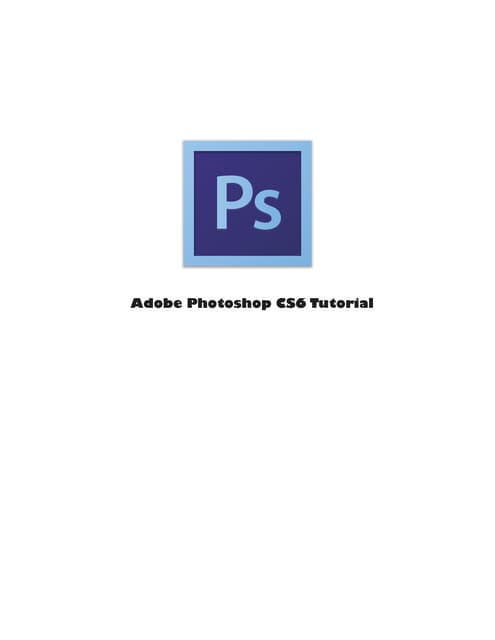 Adobe Photoshop CS6 tutorial 2013