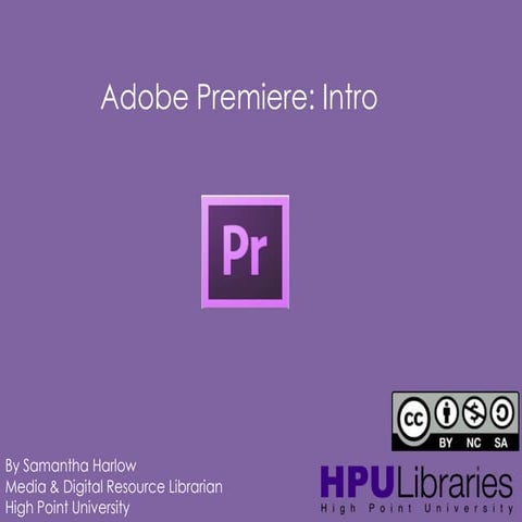 Adobe Premiere Tutorial