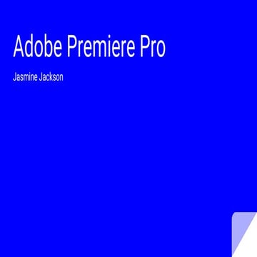 Adobe premiere pro | PDF