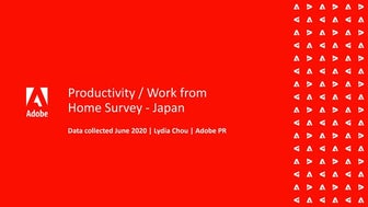 Adobe productivity survey June 2020 Japan