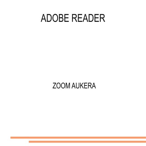 Adobe reader