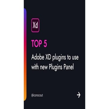 Adobe xd plugins to use with new Plugins Panel