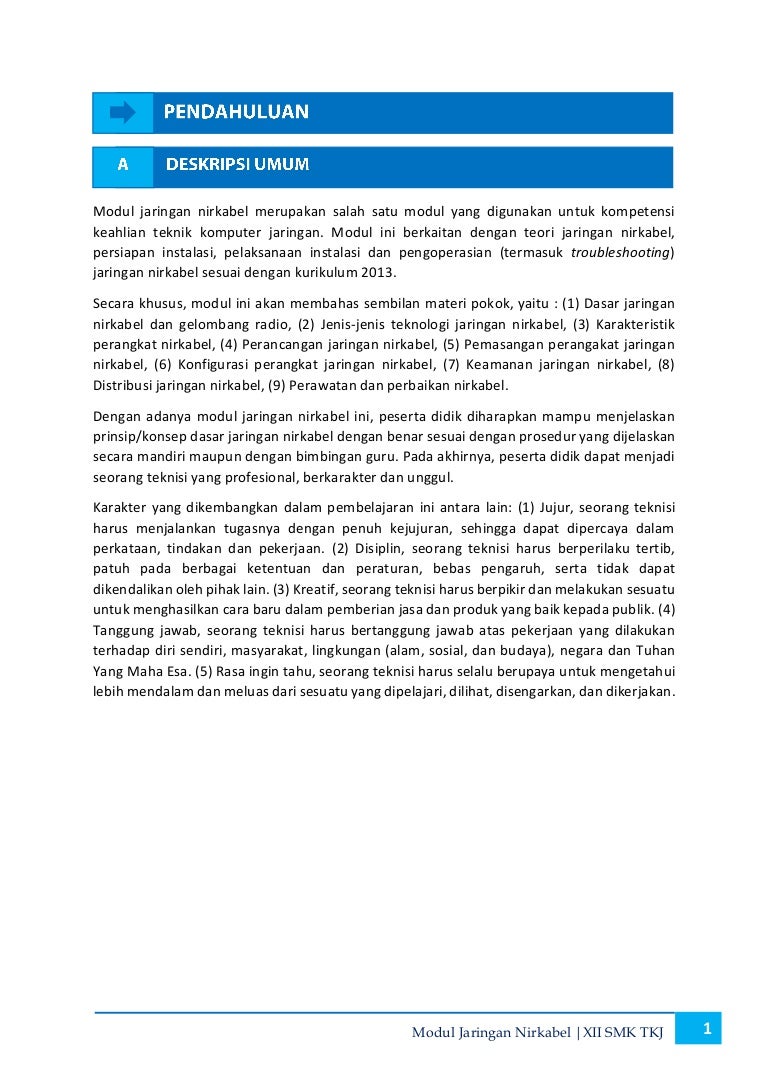 Adoc Site Modul Jaringan Nirkabel Tkj Kelas Xii Jaringan Dasar