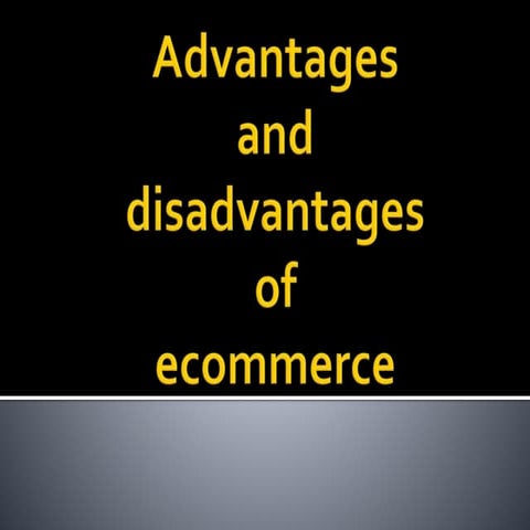 impact of ecommerce on traditional means 