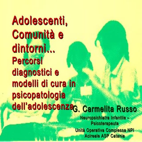 Adolesc comunità e dintorni 11 nov 2013