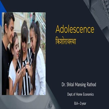 Adolescence | PPTX