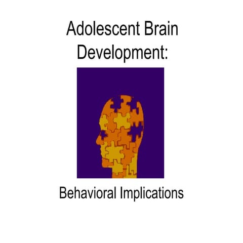 Adolescent Brain Development And Its Effects
