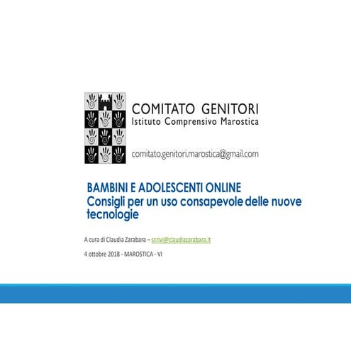 Bambini e adolescenti online