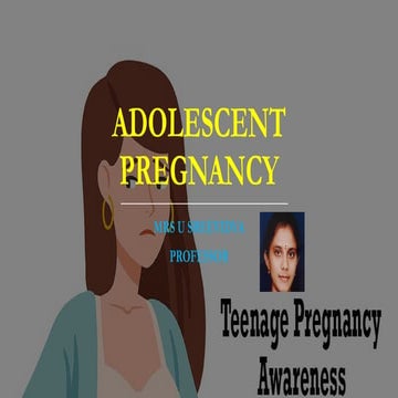 ADOLESCENT PREGNANCY.pptx TEENAGE PREGNANCY