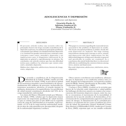 Adolescian y depresion