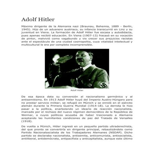 Adolf hitler | DOCX