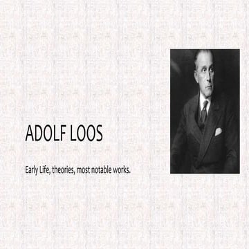 Adolf loos