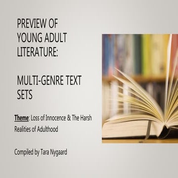 Adol lit multi genre text set | PPT
