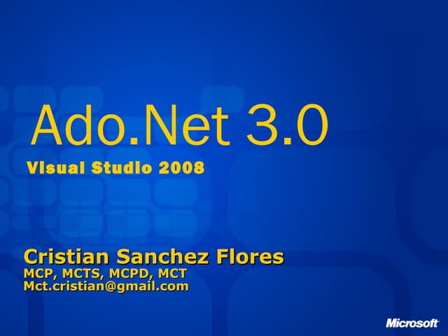 Ado net certificacion 2013