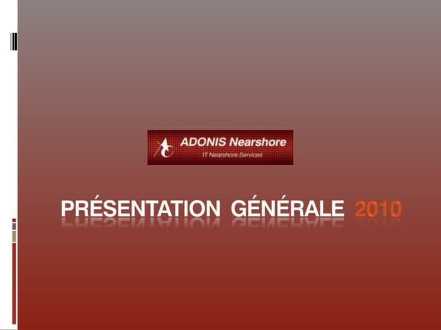 Adonis developpement nearshore prés...