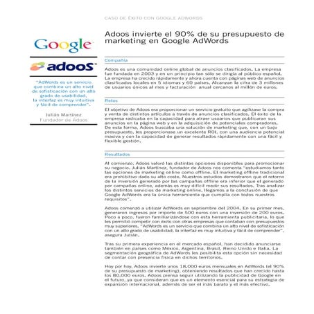 Adoos AdWords | PDF