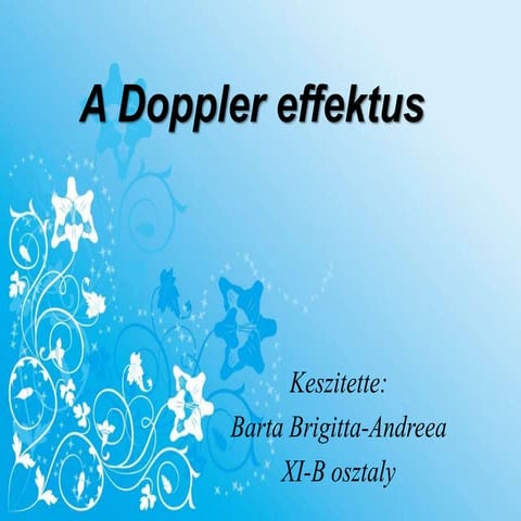 a doppler effektus