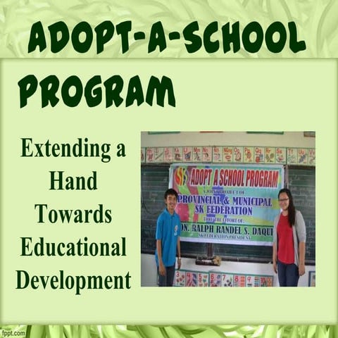 Adopt a-school program