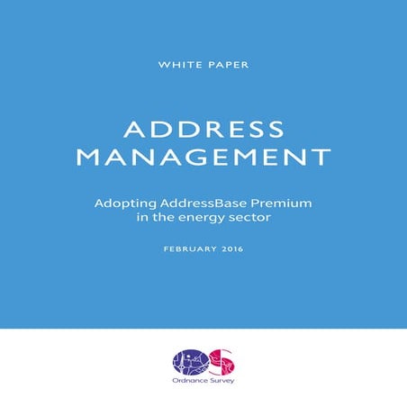 Adopting addressbase-premium in the energy sector