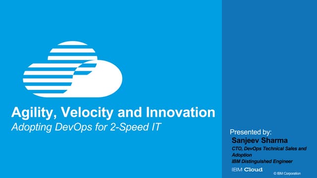 Adopting DevOps for 2-Speed IT