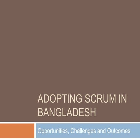 Adopting scrum in bangladesh