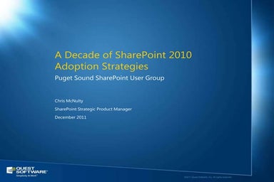 A Decade of SharePoint Adoption Strategies