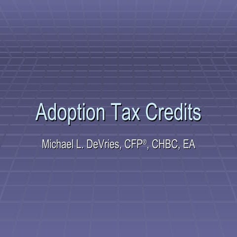 Adoption Tax Credit