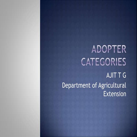 Adopter Categories