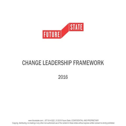 Adoption framework + change leadership