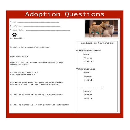 Dog Adoption | DOC
