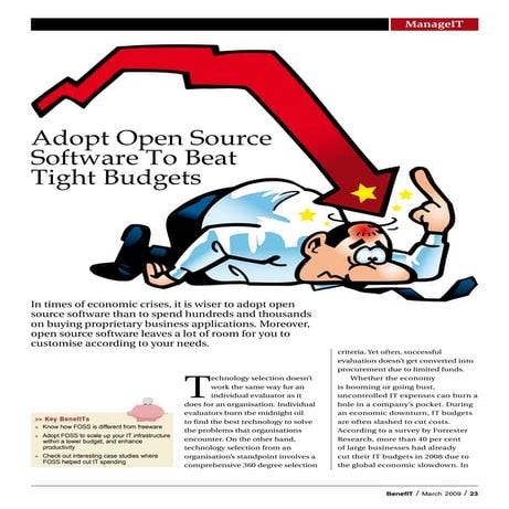 Adopt Open Source To Beat Tight Budgets