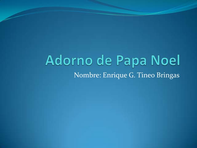Adorno de papa noel