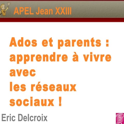 Ados et parents reseaux sociaux
