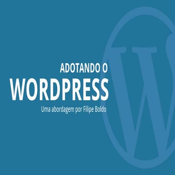 Adotando o Wordpress